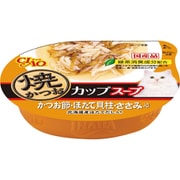 CIAO 焼かつお カップ [猫用 スープ かつお節 ほたて貝柱 ささみ入り 60g]