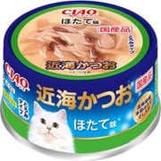 CIAO 近海まぐろ 近海かつお [猫用 近海かつお ほたて味 80g]