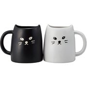 アニマルティー 黒ねこと白ねこのペアマグ SAN2140