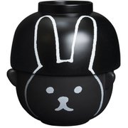 黒うさぎの汁椀茶碗セット SAN2322-1