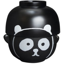 黒パンダ 汁椀茶碗セット SAN2323-1