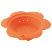 サンゴー キッチン シリコン コランダー 花 オレンジ 1767135