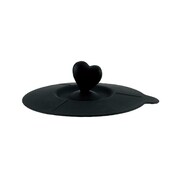 サンゴーキッチン シリコンキャップ ハート(M) ブラック 6736-222