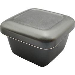 萬古焼 おひつ器 2合 黒釉 08923
