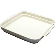 萬古焼 ホワイトスタッキングシリーズ 正角グラタン 大 09178