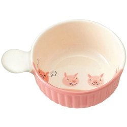 萬古焼 キッズ片手スープ ブタさん 12680