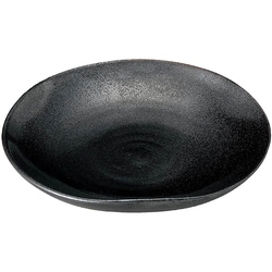 萬古焼 麺の器 つけ麺具皿 鉄結晶 13141