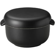 萬古焼 おひつ器 小 黒マット丸型 13716