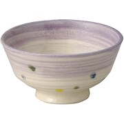 萬古焼 軽量強化 茶碗 小 色水玉 14151