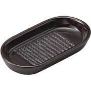 14335 [萬古焼 生姜おろし器 アメ]
