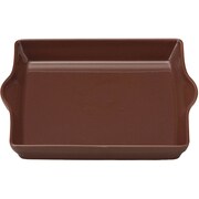 萬古焼 gourmet グルメ 半磁器 正角プレート ブラウン 14400