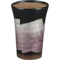 九谷焼 和窯  ビアカップ  250ml 銀彩 京紫色 N705-07