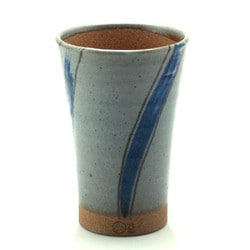九谷焼 和窯  ビアカップ  250ml 斜線十草 N702-13