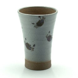 九谷焼 和窯  ビアカップ  250ml 錆染かに小紋 N703-17