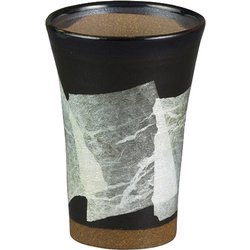 九谷焼 和窯  ビアカップ  350ml 銀彩 クリアー N705-12