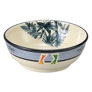 九谷焼 5号盛鉢 染竹 K3-272