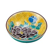 九谷焼 盃 吉田屋牡丹 箱入り K3-1191