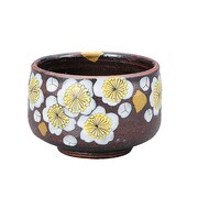 九谷焼 ぐい呑 白梅 木箱入り K3-1200
