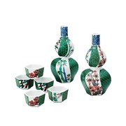 九谷焼 酒器 松竹梅 木箱入り K3-1233