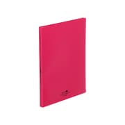 AQUA DROPs クリヤーブック・フラット A4・S型・20P 赤 N5061-3