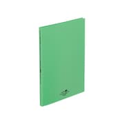 AQUA DROPs クリヤーブック・フラット A4・S型・20P 黄緑 N5061-6