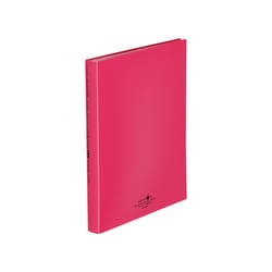 AQUA DROPs クリヤーブック・フラット A4・S型・40P 赤 N5063-3