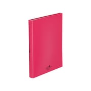 AQUA DROPs クリヤーブック・フラット A4・S型・40P 赤 N5063-3
