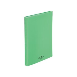 AQUA DROPs クリヤーブック・フラット A4・S型・40P 黄緑 N5063-6