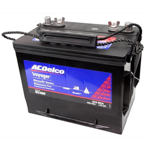 AC DELCO エーシーデルコ 24MF [ボイジャーバッテリー 80A 電解液注入済] - 各種スポーツ用品