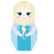 エルサ マトリョーシカ人形缶