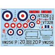 KW148129 [1/48スケール グロスターミーティア F4 イギリス空軍 第263飛行隊/207号高等飛行学校/デンマーク海軍航空隊 デカール]