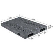 824000 [824000 パレット 2個 グレー]