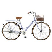 シティサイクル カラーズ・ツインロック 26型 内装3段変速 パープル B-CLF632P