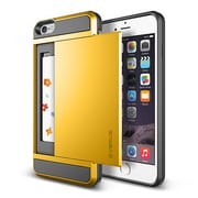 iPhone6 Plus 5.5インチ対応 Damda Slide ICカードケース搭載 プラスチック×TPU ハードケース レモン