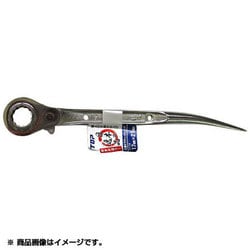 総磨きシルバーメッキ ショートラチェットレンチ 17×21mm RM-1721S-SV