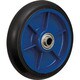 低始動抵抗キャスター 車輪のみ 150 黒 シャフト 20 LR-150W-BK-20