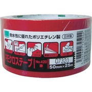 PEクロステープ包装用 赤 50ミリ 420R