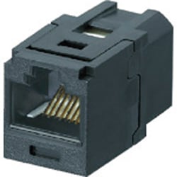 CC688BL [カテゴリ6 JJアダプタ RJ45中継用ジャック 黒]