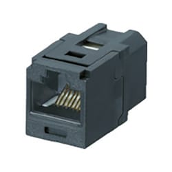 CC6X88BL [カテゴリ6A JJアダプタ RJ45中継用ジャック 黒]