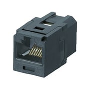 CC6X88BL [カテゴリ6A JJアダプタ RJ45中継用ジャック 黒]