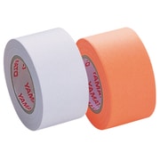 メモックロールテープ スタンダード&蛍光カラー 25mm×10m 白&オレンジ つめかえ用 R-25H-WO