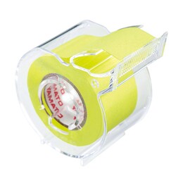 メモックロールテープ コンパクトカッタータイプ 25mm×10m レモン(蛍光） SR-25CH-LE