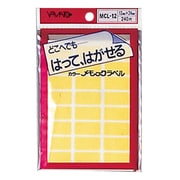 カラーメモックラベル 12mm×24mm 黄 MCL-12-1
