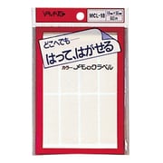 カラーメモックラベル 18mm×50mm 白 MCL-18-5