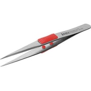 210 [ラバーグリップ付き ステンレスピンセット 強力型 120mm]