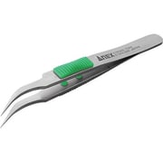 215 [ラバーグリップ付 ステンレスピンセット 先細鷲型 115mm]