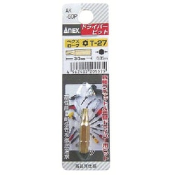 AK-50P-T27-30 [ヘクスローブ ショートビット 1本組 T27×30]