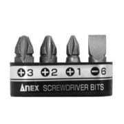 AK-51P-B4 [溝付 超短ビット プラス & マイナス 4PCS]
