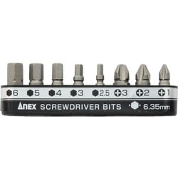 AK-51P-B8H [溝付 超短ビット プラス& 六角レンチ 8PCS]