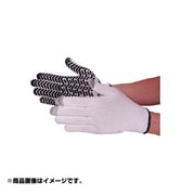 Q-019-M [すべり止め手袋 クイックタッチ ゴムライナー Mサイズ ホワイト/ブラック]